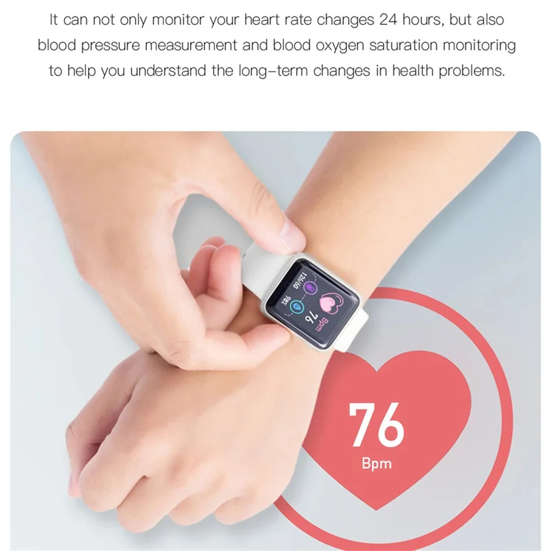 LOVEBAY D20S akıllı saat Su Geçirmez Bluetooth Kan Basıncı Fitness Spor İzci nabız monitörü Smartwatch Erkekler Kadınlar İçin Görüntü  0