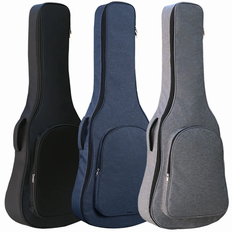 Oxford Bas Gitar Çantaları Taşınabilir Gitar Sırt Çantaları 36 39 41 İnç Kalınlaşmak Ped Durumda Düz Renk Su Geçirmez Giyilebilir Çanta XA237M Görüntü  3