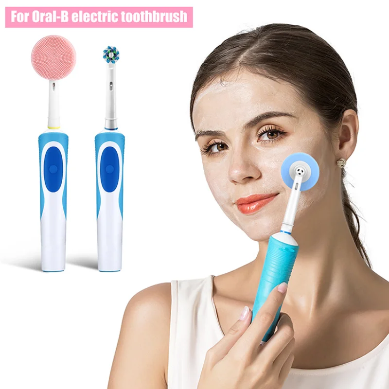 Elektrikli Yüz Fırça Kafaları Oral-B Yüz Yedek temizleme fırçası Kafaları Silikon Temizleme Kafası Yüz Cilt Bakımı Araçları Görüntü  2
