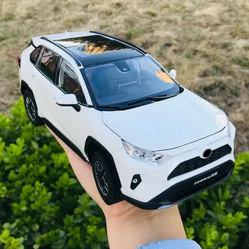 1/18 YENİ RAV4 SUV Off-road SUV Metal pres döküm model araç erkek çocuk oyuncakları Hediyeler Koleksiyonu Süsler Ekran