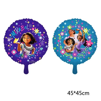1/5/10 adet Disney Encanto Balonlar Karikatür 18 inç Yuvarlak Kalp Folyo Balon Mirabel Doğum Günü Partisi Dekoru Disney Çocuk Oyuncakları Globos