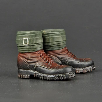 1/6 Ölçekli Dağ Botları İKINCI DÜNYA savaşı Alman Ordusu Erkek Ayakkabı Modeli Oyuncaklar için 12 İnç Aksiyon Figürü Vücut oyuncak bebekler Süsler Aksesuarları