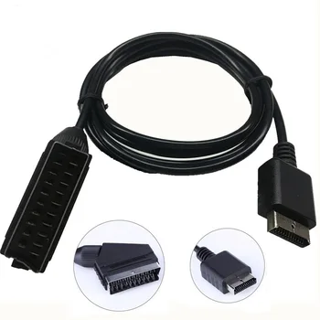 1.8 m RGB Scart Kablosu Sony Playstation PS2 PS3 TV AV Kurşun Yedek Bağlantı Oyun Kablosu Tel PAL / NTSC Konsolları