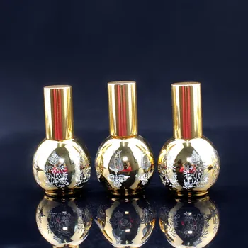 1 ADET 10ml Altın Cam Parfüm Şişesi Sprey Doldurulabilir Atomizer Koku Şişeleri Ambalaj Kozmetik Konteyner