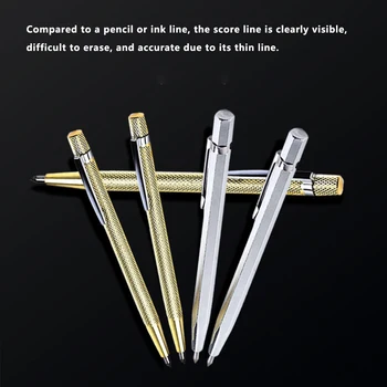 1 adet Cam Seramik İşaretleyici Gravür Kalem Metal Alaşım Ucu Stylus Kalem Cam Seramik Metal Ahşap Taşınabilir Gravür El Aracı