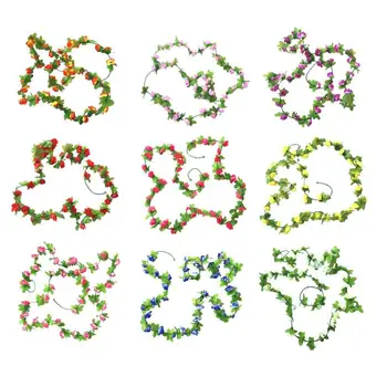 1 Adet Gül Yapay Sarmaşıklar Plastik Simülasyon Sarmaşıklar Yapay Asılı Bitkiler Sahte Sarmaşık Yaprakları Garland Yaprakları Düğün Dekor
