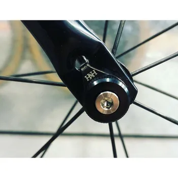 1 adet H&H limit spacer titanyum ön tekerlek anti-dökülme brompton 3 altmış bisiklet ön hub aksesuarları