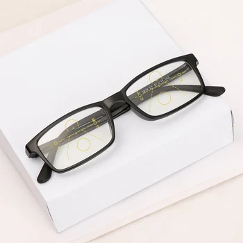 1 ADET İlerici okuma gözlüğü Multifokal Bifokal erkek ve kadın Anti-mavi ışık büyüteç presbiyopi gözlük 1.0~ + 4.0