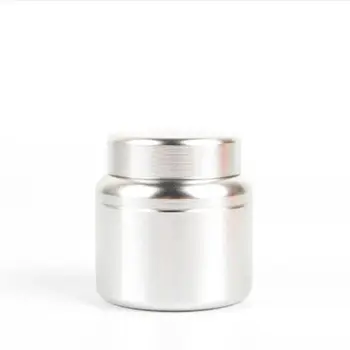 1 ADET Küçük Metal Alüminyum Ot Stash Kavanoz Mini Taşınabilir Çay Kutuları Hava Geçirmez Koku Geçirmez Konteyner Saklama Kutusu AAA0846