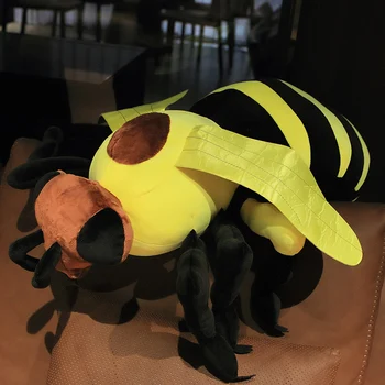 1 adet Llifelike Doldurulmuş Hayvanlar Simülasyon Örümcek Bumblebee Peluş Tricky Oyuncak Büyük Boy Gerçek Hayat Akrep Atmak Yastık Çocuk Oyuncak