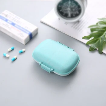 1 adet Mini 8 ızgaralar Hap Durumda Pillbox 7 Gün Haftalık Tıp Tablet Dağıtıcı Organizatör Tıbbi Kiti Hap Saklama Kutusu konteyner