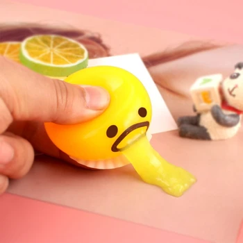 1 ADET Prank Prop Oyuncak Anti-Stres Topu Yumurta Sarısı Trick Oyuncak Eğlence için Yumuşak Sıkmak Yumurta Duyusal Fidget Çocuklar Yetişkinler için