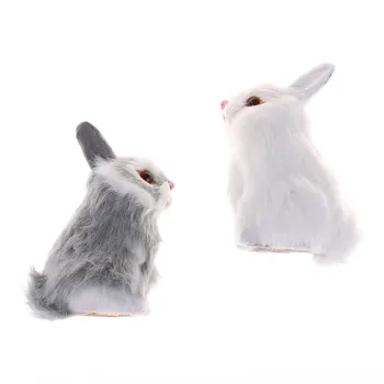 1 ADET Sevimli Yapay Hayvan Küçük Tavşan peluş oyuncaklar Bir Çerçeve İle Çocuk Oyuncakları Süslemeleri doğum günü hediyesi Simülasyon Mini Cep Oyuncak