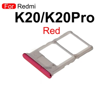 1 Adet Sım Tepsi İçin Xiao mi kırmızı mi K20 Pro için SIM Kart Yuvası mi 9T Pro Yedek Parçalar