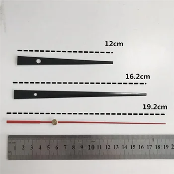 1 Takım Sessiz büyük duvar Kuvars Saat Hareketi Mekanizması İplik Ekseni 28mm Siyah Eller Onarım Aracı parça kiti DIY Kanca İle Set