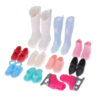 1 Çift 6 Puan Bebek Aksesuarları Çizmeler Yüksek Topuklu Sandalet kayak ayakkabıları plastik ayakkabı Bebek Ayakkabı Aksesuarları Süper Tarzı