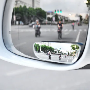 1 Çift Araba dikiz aynası Otomatik Kör Nokta Aynası Geri yardımcı ayna 360 Rotasyon Ayarlanabilir Geniş Açı Dışbükey