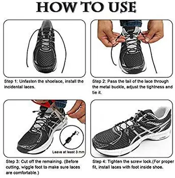 1 Çift elastik kilitleme yuvarlak ayakabı hiçbir kravat ayakkabı dantel çocuk yetişkin sneakers ayakabı tembel hızlı ayakkabı Dantel dizeleri 25 renk