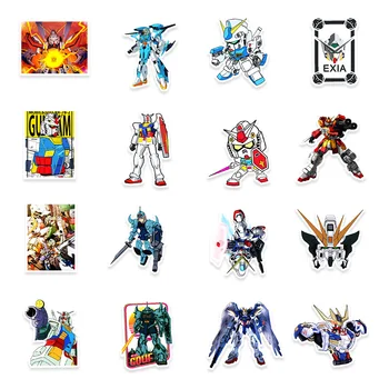 10/30/50 adet japon animesi GUNDAM Etiketler Çıkartmaları Su Geçirmez Graffiti Kaykay Motosiklet Kask Serin Çocuk Oyuncakları Etiket Paketleri