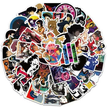 10/30/50 adet Kovboy Bebop Anime Çıkartmalar Dizüstü Tablet Kaykay Dizüstü Su Geçirmez Graffiti Çocuklar Sticker Karikatür Çıkartması Oyuncak