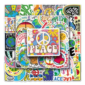 10/30/50 ADET Renkli Karikatür Dünya Barış Sticker DIY Dizüstü Bagaj Kaykay Graffiti Çıkartmaları Sticker Çocuk Oyuncakları