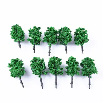 10 Adet Ağaç Modeli Peyzaj Diorama Manzara Yapı Yardımcı Malzeme