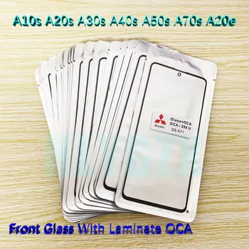 10 adet / grup CAM +OCA LCD Ön Dış Lens Samsung Galaxy A20e A10s A20s A30s A40s A50s A70s Dokunmatik Ekran Paneli