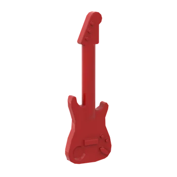 10 ADET MOC Blokları 11640 Gitar Yapı Taşları Parçaları DIY İnşaat noel hediyesi çocuk için oyuncak