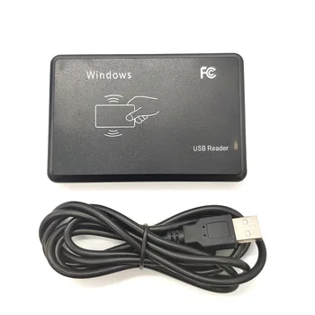10 adet Çift Frekans Okuyucu 125KHz + 13.56 MHz USB RFID Okuyucular Yakınlık Sensörü akıllı kart okuyucu Sürücü yok Erişim Kontrolü için
