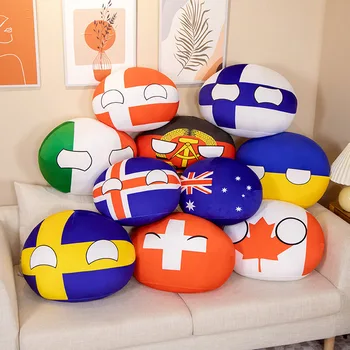 10 cm Ülke Topu peluş oyuncaklar Polandball Kolye Countryball Ülke Bayrağı Topları SSCB ABD FRANSA RUSYA İNGILTERE JAPONYA ALMANYA İTALYA