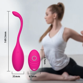 10 Hızları G-spot Vibratör Titreşimli Yumurta Ben Wa Topu Kegel Egzersiz Vajinal Topu Uzaktan Kumanda kurşun vibratör Seks Oyuncak Kadın