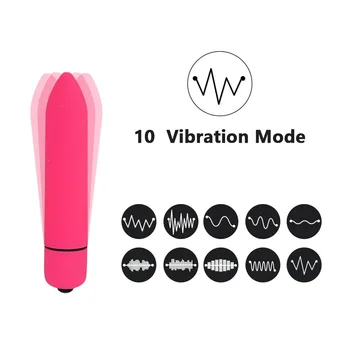 10 Hızları Mini kurşun vibratör Erotik Masturbator Kadın Masajı Vajina Vibratör Klitoris Stimülatörü Seks Oyuncak Kadınlar için Anal oyuncak