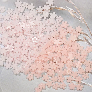 100 Adet Renk Değiştiren Mini Çiçekler Nail Art Dekorasyon 3 / 6mm Beş Petal 3D Tırnak Takılar UV ışık Çiçekler Rhinestone Tırnak Parçaları Z*-