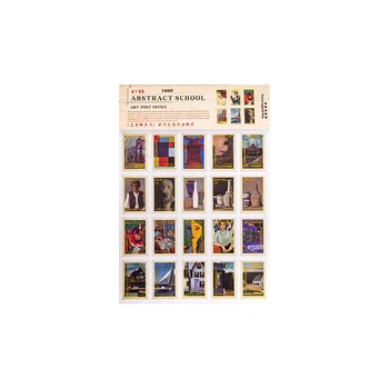 100 Adet Retro Sanat Damga Yaldız Washi Sticker Dekoratif Günlüğü Önemsiz Günlüğü Planlayıcısı Scrapbooking Malzemeleri Kırtasiye Çıkartmalar