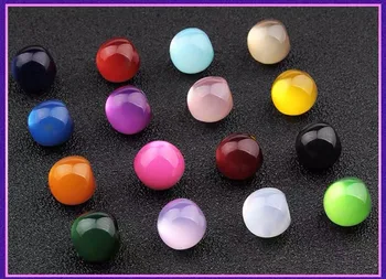100 adet Reçine Düğmeler İnci Düğmeler Bluz Gömlek Dekorasyon Aksesuarları Yuvarlak Renkli Reçine Düğmesi Toptan