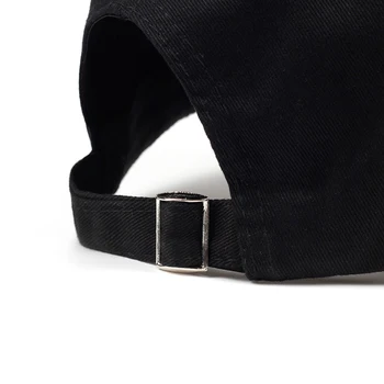 100 % Pamuk Baba Şapka Siyah Nakış Beyzbol Şapkası Snapback Unisex Moda açık eğlence kapaklar