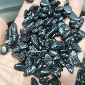 100g Siyah turmalin taşı Kristal Şifa Mavi Küçük Çakıl Kuvars Mineral Peyzaj Balık Tankı Saksı Bahçe Ev Süsleme