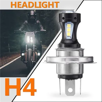 12-24 v H4 3030 18 SMD LED motosiklet Far başkanı ışık lambası ampul 6500 K