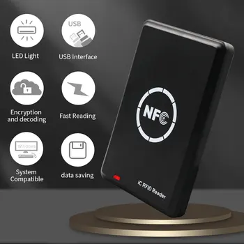 13.56 Mhz RFID Fotokopi Teksir NFC Okuyucu Yazar Kart Şifreli Programcı USB UID Etiket Dekoder 13.56 MHz Şifreli Programcı
