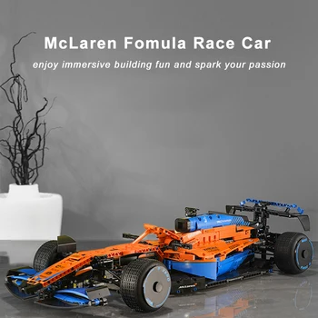 1432 ADET Teknik Hız Yarışı McLaren Formula F1 Araba Yapı Taşları 42141 Araya Tuğla Araç Oyuncak Hediyeler Yetişkin Erkekler İçin