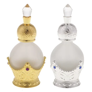 15 ml Antika Vintage Boş Cam Parfüm Bayan Kadın Hediye Doldurulabilir Parfüm Şişesi Kadın için Atomizör Zarif Şişe Sprey