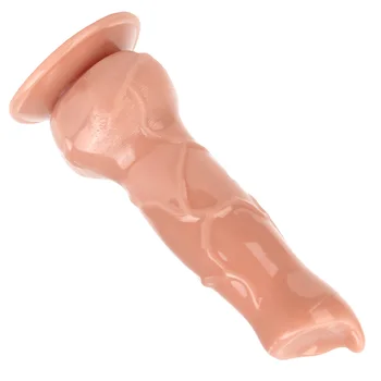 17cm Yapay Köpek Penis Büyük Hayvan Dildos Kadınlar için Vajinal Anal Plug Butt Dilatör Kadın Masturbator Erotik Oyuncaklar Seks Ürünleri