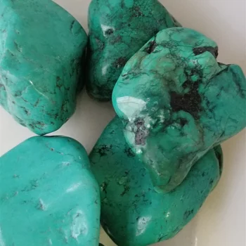 180-200g Doğal yeşil turkuaz eskitme taş kallait şifa kristalleri meditasyon reiki şifa taş