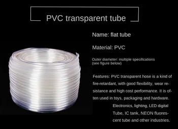 1M 5 M Şeffaf PVC Plastik sıhhi tesisat hortumları Su Pompası Tüpü 2-20mm İç Çap Antifriz Yağ Hortumu pompası