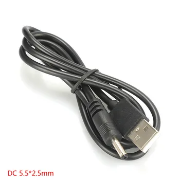 1M USB DC Güç Kablosu Jakı USB DC 5.5 * 2.5 mm 5V DC Jack USB Güç Kablosu Konektörü Küçük Elektronik Cihazlar İçin Aksesuar