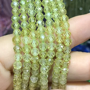 2/3 / 4M Küçük Faceted Yeşil Zirkon Kristal Tohum Taş halka boncuk Takı Yapımı İçin El Sanatları Boncuk DIY Küpe Aksesuarları