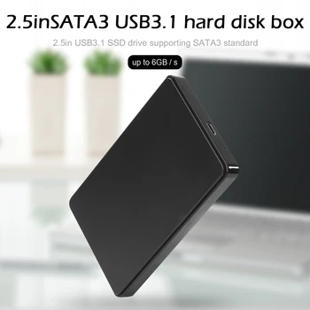 2.5 inç Sabit Disk Muhafaza USB 3.1 Tip C SATA 3 HDD SSD Durumda Caddy 6 gb/s Yüksek Hızlı Destek 8TB Sabit Disk