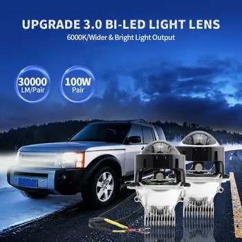 2 ADET 3 inç 73W 6000K Hiperboloid Bi led projektör Lensler Far Hella 3R G5 Oto Lens LHD RHD araba ışık aksesuarı Güçlendirme