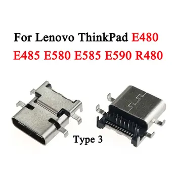 2 ADET DC Güç Jakı Dizüstü Lenovo ThinkPad E480 E485 E580 E585 R480 E590 T750 T480 T580 L480 L580 L490 C Tipi USB Konektörü