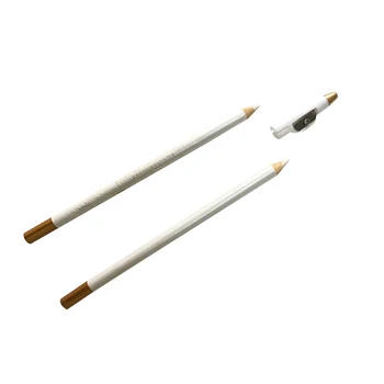 2 adet Microblading Kaş Kalemi Beyaz Renk Doğal Uzun ömürlü Yarı Kalıcı Makyaj Araçları Kaş Kalemi Kozmetik Aksesuar